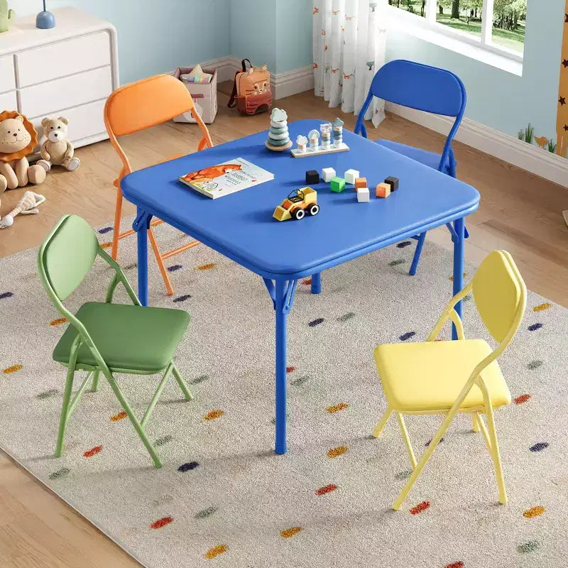 Ensemble table et chaises pliantes, ensemble table et chaises d'activités pour garçons et filles pour salle à manger, garderie, salles de classe
