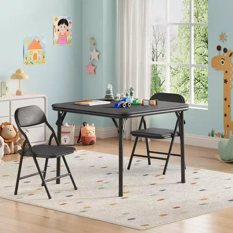 Ensemble table et chaises pliantes, ensemble table et chaises d'activités pour garçons et filles pour salle à manger, garderie, salles de classe