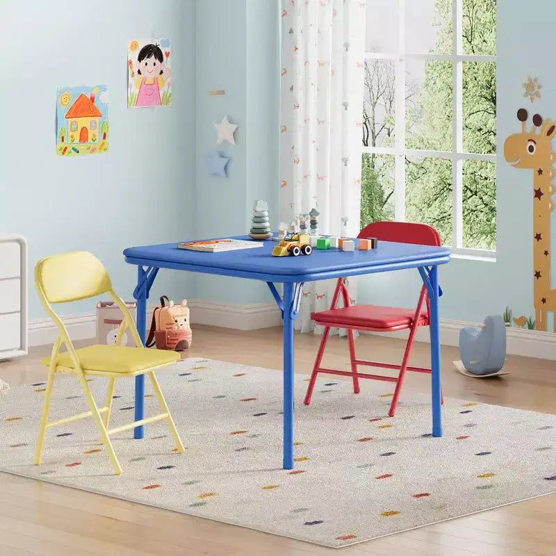 Ensemble table et chaises pliantes, ensemble table et chaises d'activités pour garçons et filles pour salle à manger, garderie, salles de classe