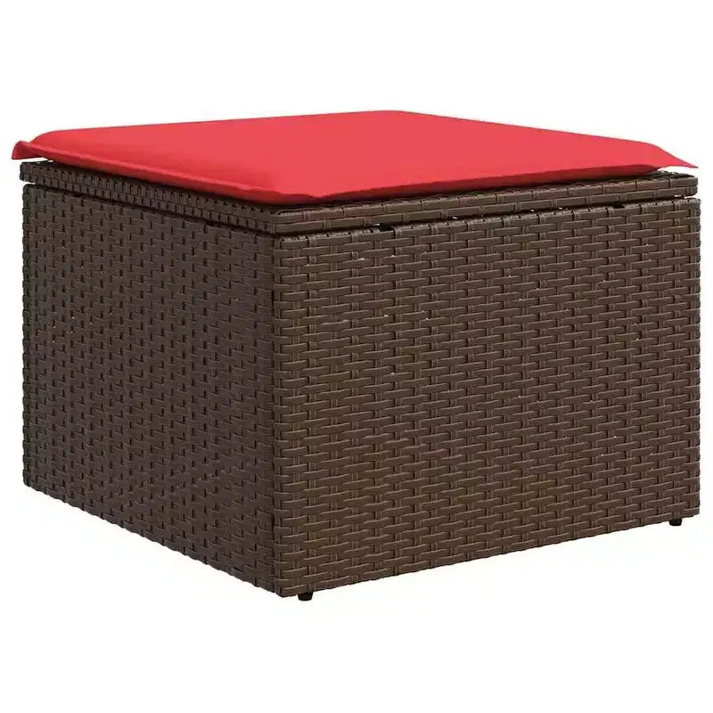 vidaXL Salon de jardin avec coussins, table et canapés 8 pièces en résine tressée
