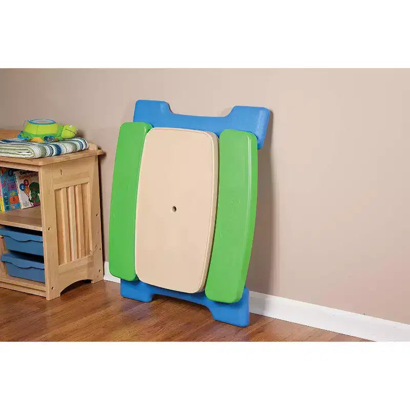 Table d'activités pour enfants HomeStock avec parasol, conception facile à ranger pour les tout-petits, jeu intérieur/extérieur