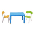 3-Piece Plastic Kids Table and Chair Set - Multicolor, Ideal for Reading, Drawing, Preschool & Playroom