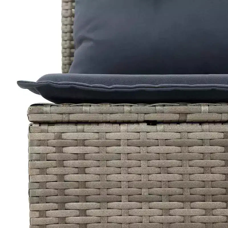 vidaXL Salon de jardin avec coussins 6 pcs Résine tressée marron - Rouge marron