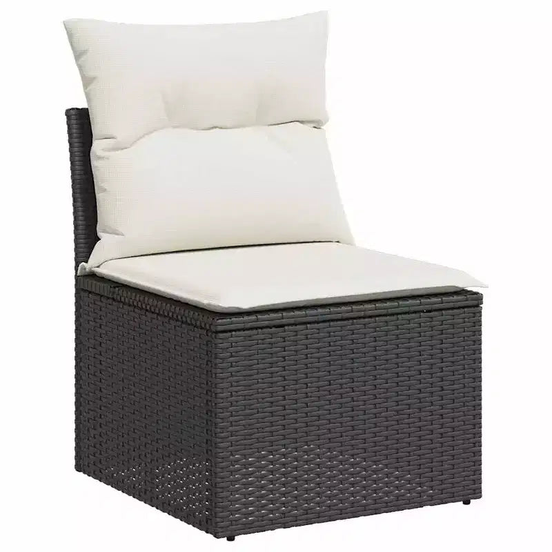 vidaXL Salon de jardin 11 pièces avec coussins en rotin synthétique modulable