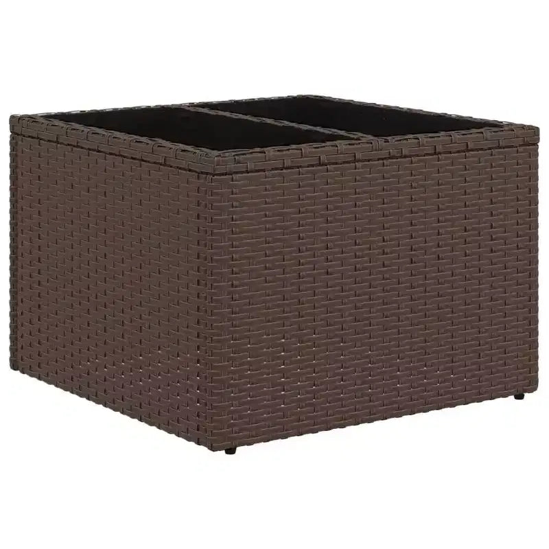vidaXL Salon de jardin 11 pièces avec coussins en rotin synthétique modulable