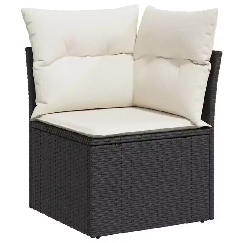 vidaXL Salon de jardin 6 pièces en résine tressée avec coussins