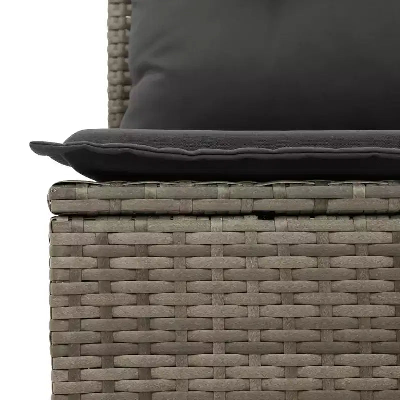 vidaXL Salon de jardin 6 pièces en résine tressée avec coussins