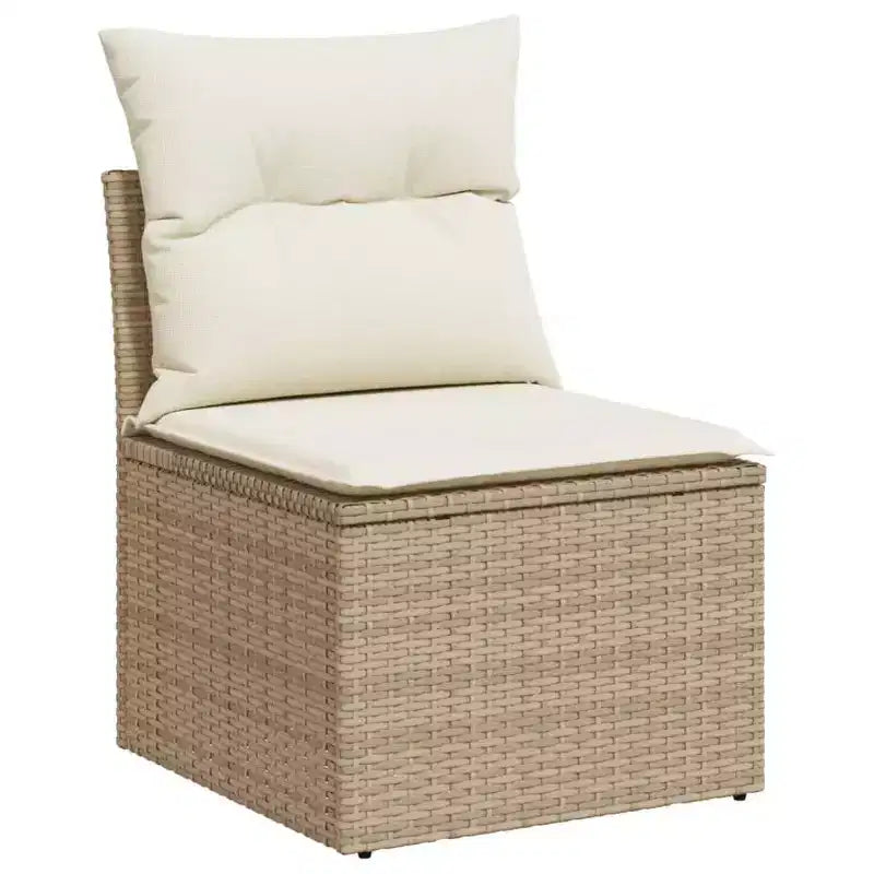 vidaXL Salon de jardin 6 pièces en résine tressée avec coussins