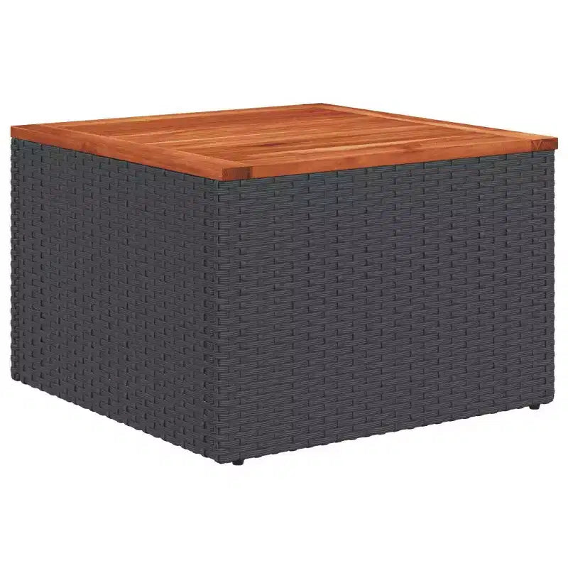 vidaXL Salon de jardin 9 pcs avec coussins résine tressée