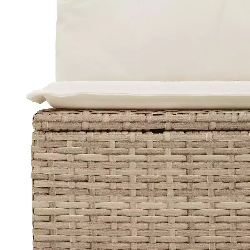 vidaXL Salon de jardin 9 pcs avec coussins résine tressée