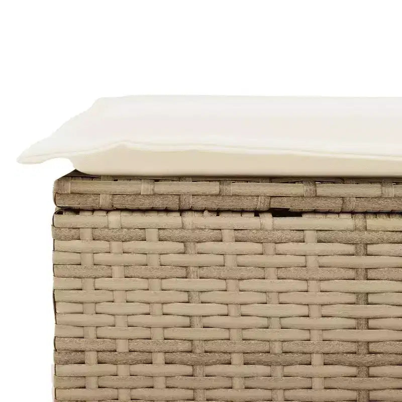 vidaXL Salon de jardin 9 pcs avec coussins résine tressée