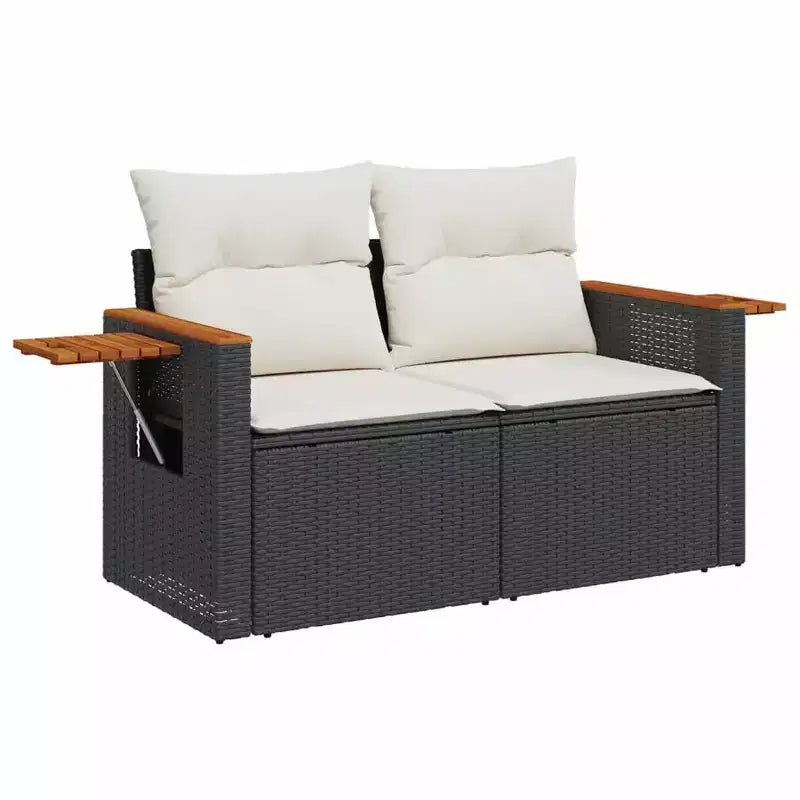 vidaXL Ensemble de canapé de jardin 10 pièces avec coussins, sectionnel d'extérieur en résine tressée, plusieurs couleurs/modèles