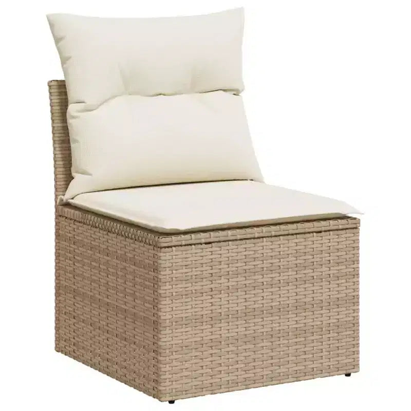 vidaXL Ensemble de canapé de jardin 10 pièces avec coussins, sectionnel d'extérieur en résine tressée, plusieurs couleurs/modèles