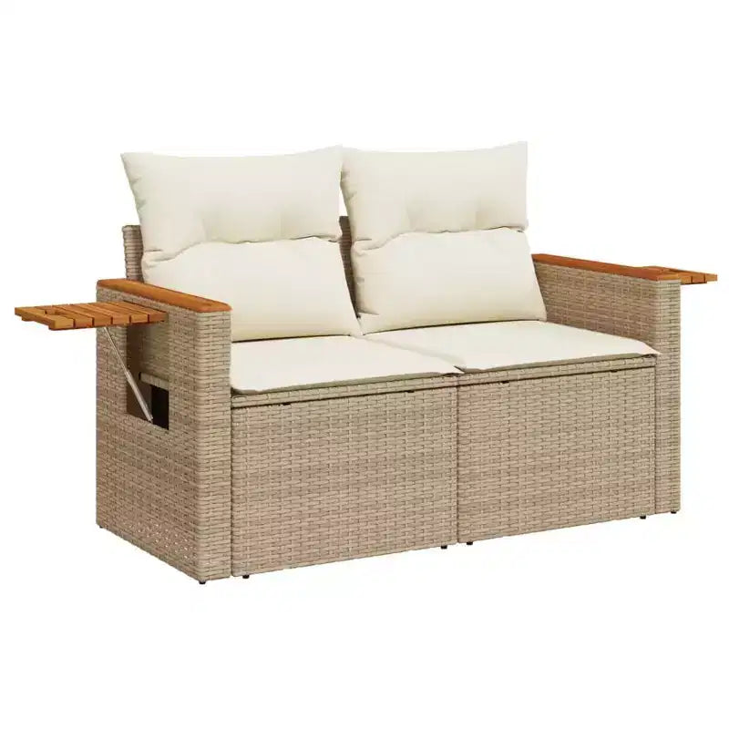 vidaXL Ensemble de canapé de jardin 10 pièces avec coussins, sectionnel d'extérieur en résine tressée, plusieurs couleurs/modèles