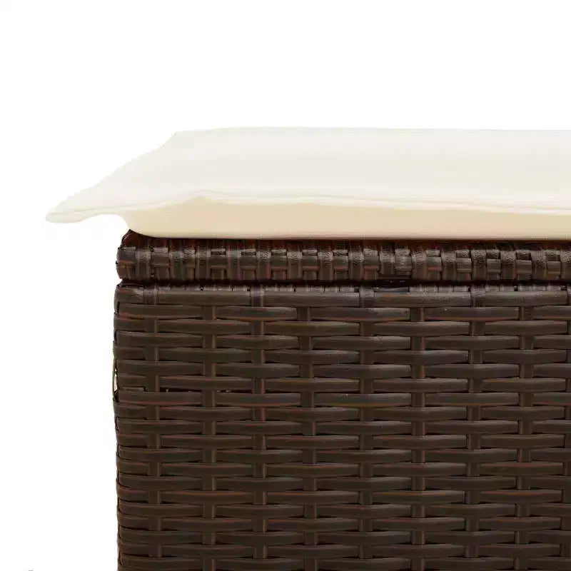 vidaXL Ensemble de canapés de jardin 7 pièces avec coussins, résine tressée