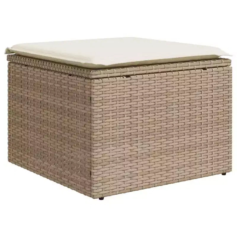 vidaXL Salon de jardin 8 pcs avec coussins résine tressée noir