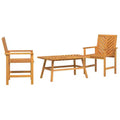 vidaXL Garden Lounge Set 2 pcs Brown Solid Acacia wood