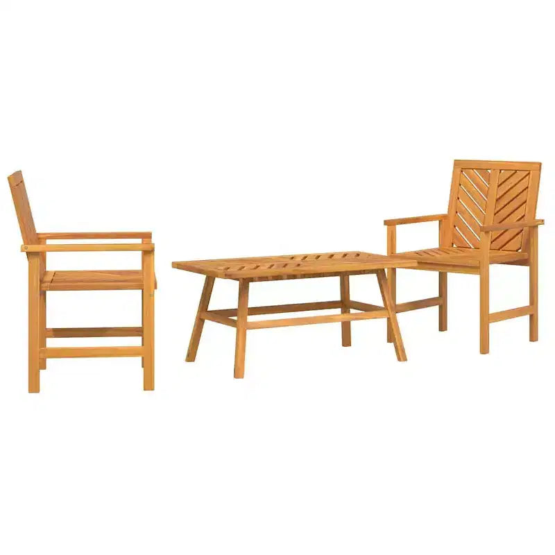 vidaXL Garden Lounge Set 2 pcs Brown Solid Acacia wood