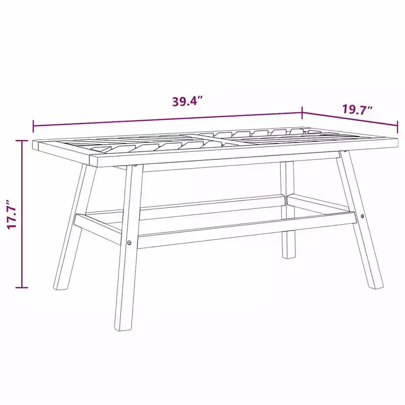 vidaXL Salon de jardin 2 pcs Bois d'acacia massif marron