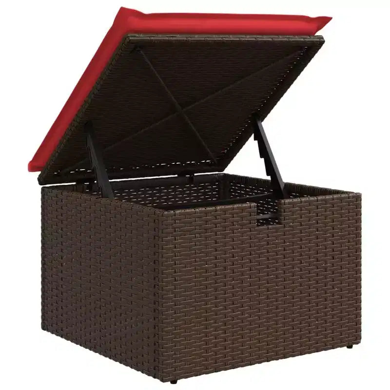 vidaXL Salon de jardin 8 pièces avec coussins résine tressée