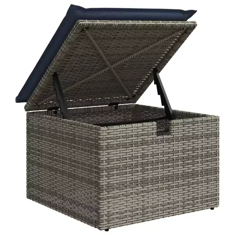 vidaXL Salon de jardin 8 pièces avec coussins résine tressée