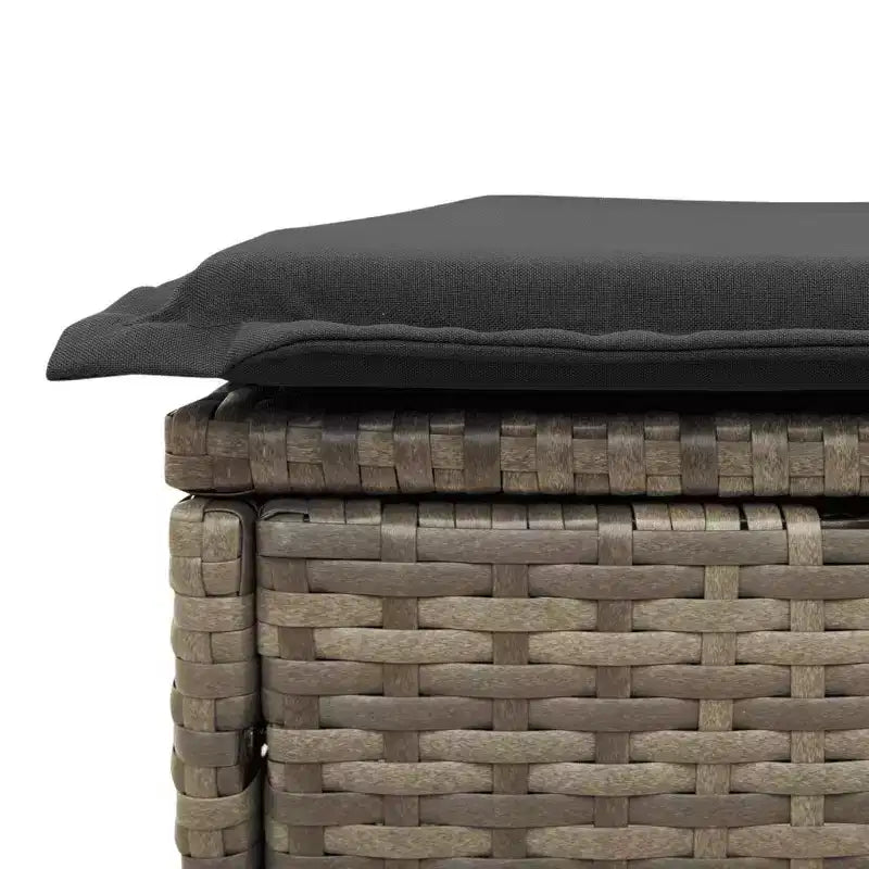 vidaXL Salon de jardin avec coussins 9 pièces résine tressée