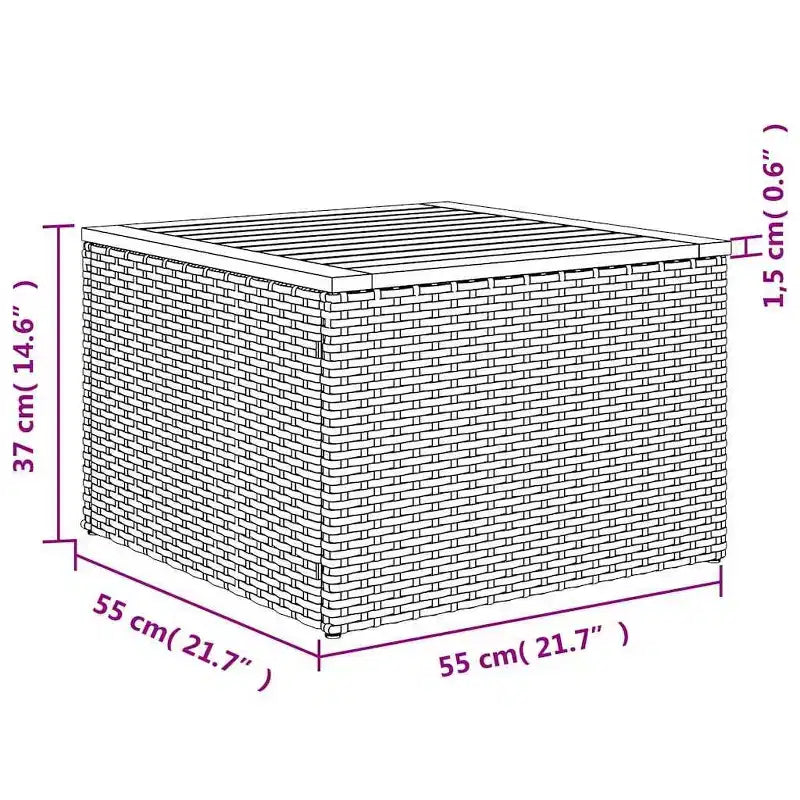 vidaXL Salon de jardin 10 pcs avec coussins résine tressée