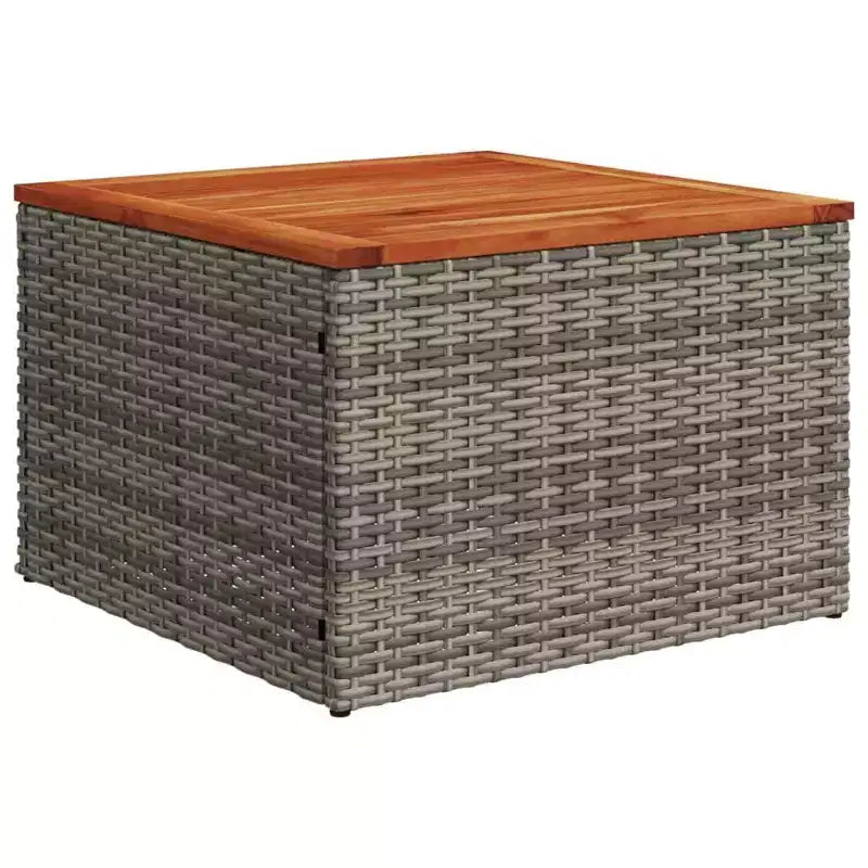 vidaXL Salon de jardin 10 pcs avec coussins résine tressée
