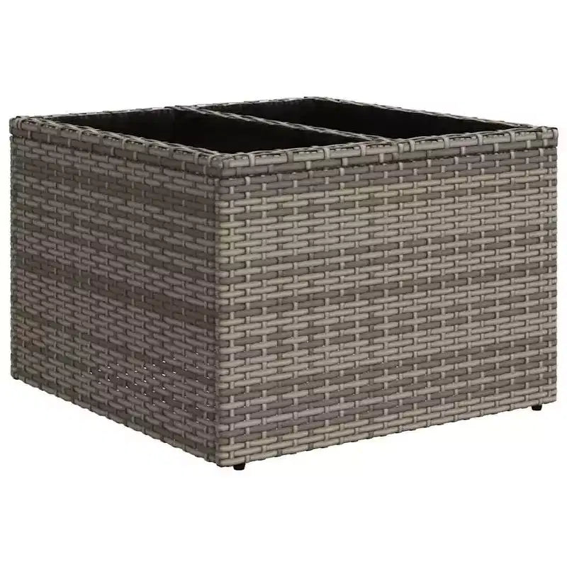 vidaXL Salon de jardin 11 pcs avec coussins résine tressée marron