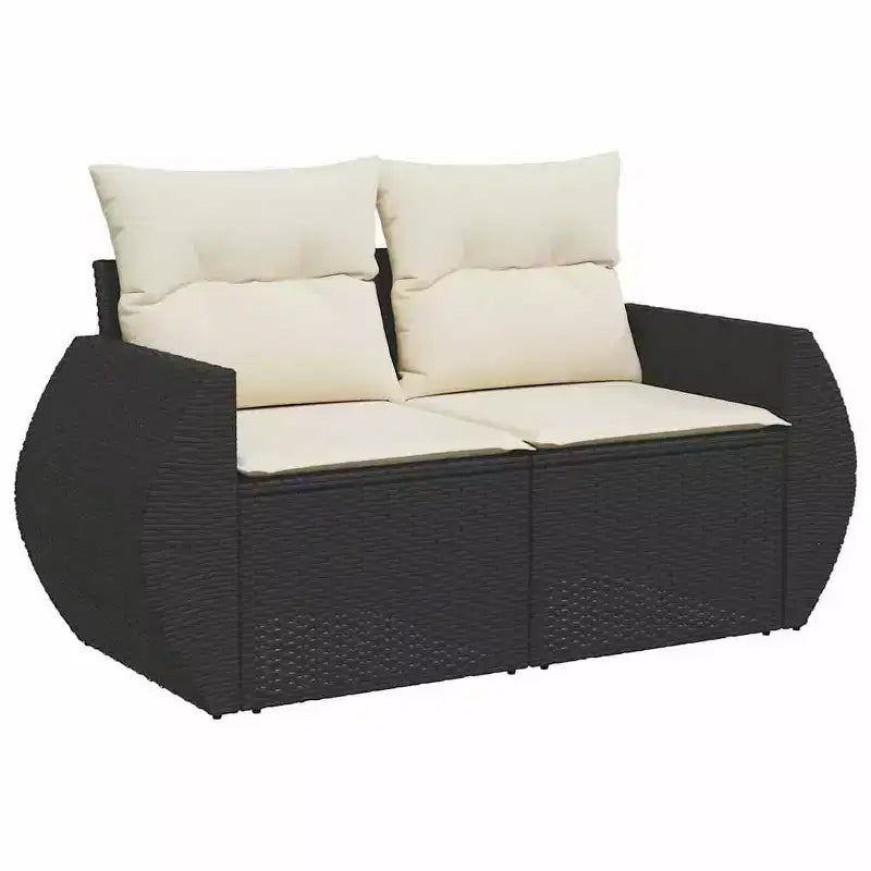 vidaXL Salon de jardin 11 pièces en résine tressée avec coussins