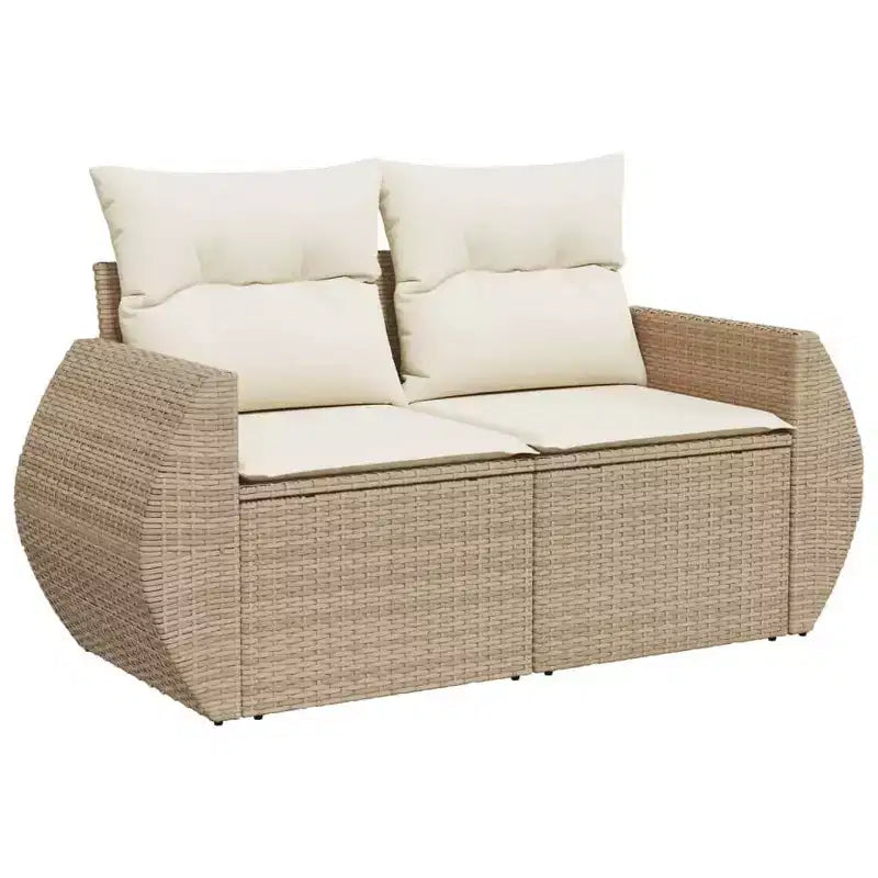 vidaXL Salon de jardin 11 pièces en résine tressée avec coussins