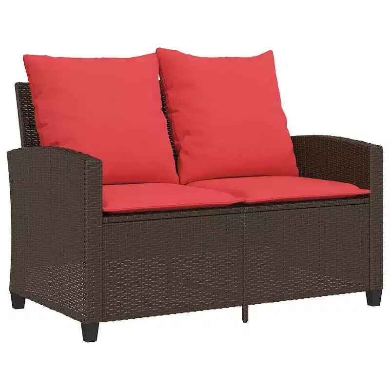vidaXL Salon de jardin 6 pièces avec coussins, sectionnel d'extérieur en poly rotin, plusieurs couleurs et matériaux