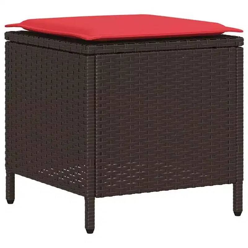 vidaXL Salon de jardin 6 pièces avec coussins, sectionnel d'extérieur en poly rotin, plusieurs couleurs et matériaux