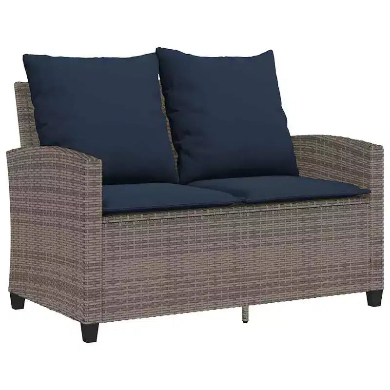 vidaXL Salon de jardin 6 pièces avec coussins, sectionnel d'extérieur en poly rotin, plusieurs couleurs et matériaux
