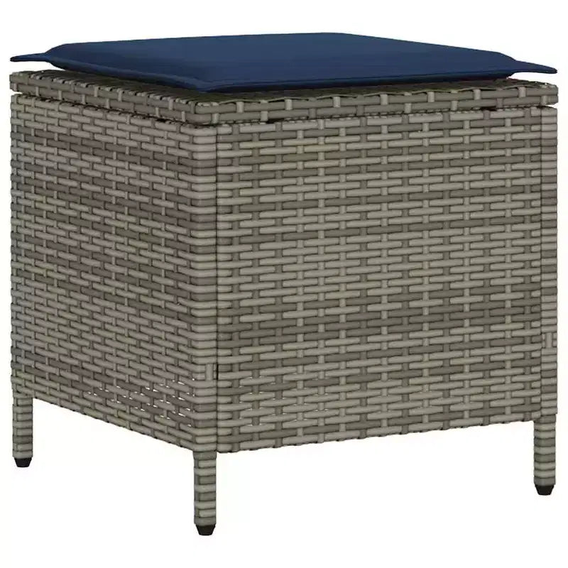 vidaXL Salon de jardin 6 pièces avec coussins, sectionnel d'extérieur en poly rotin, plusieurs couleurs et matériaux