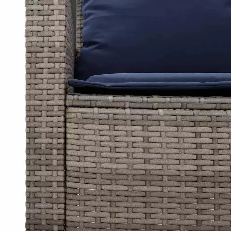 vidaXL Salon de jardin 6 pièces avec coussins, sectionnel d'extérieur en poly rotin, plusieurs couleurs et matériaux