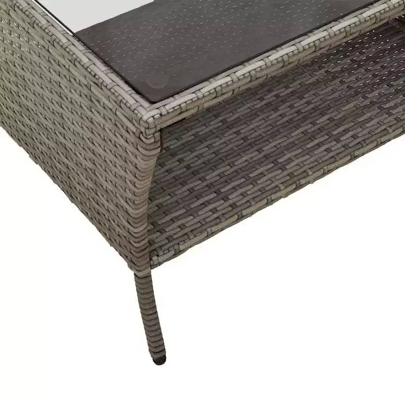 vidaXL Salon de jardin 6 pièces avec coussins, sectionnel d'extérieur en poly rotin, plusieurs couleurs et matériaux