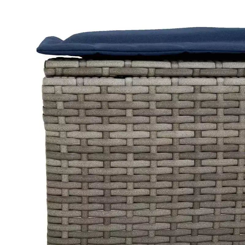 vidaXL Salon de jardin 6 pièces avec coussins, sectionnel d'extérieur en poly rotin, plusieurs couleurs et matériaux