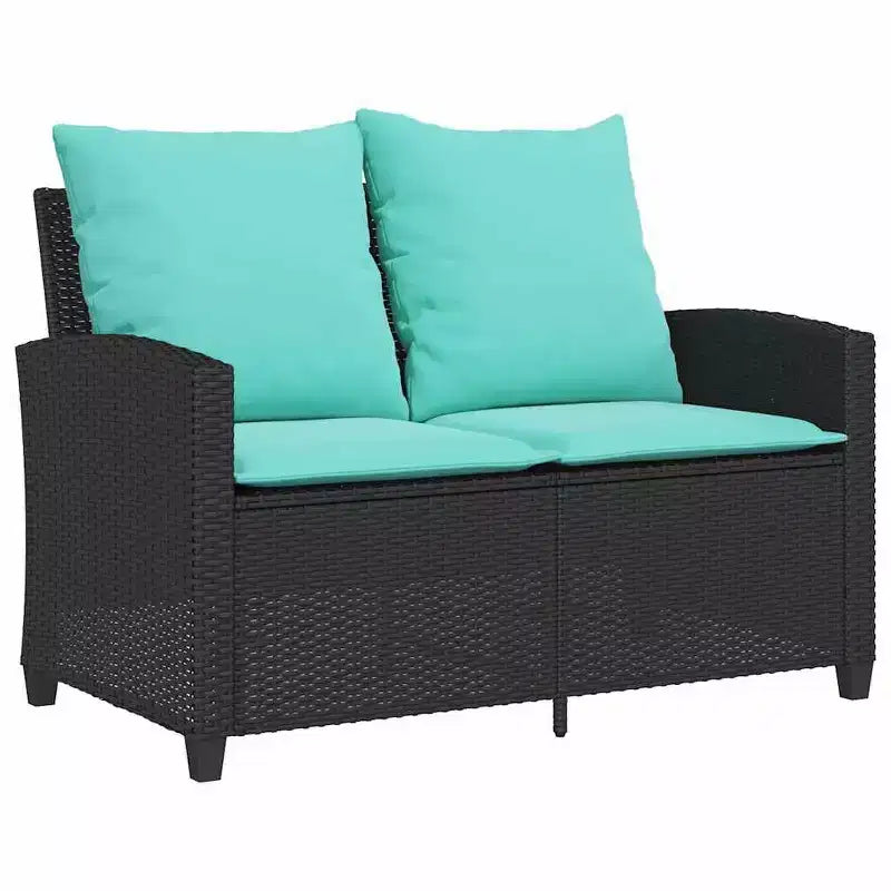 vidaXL Salon de jardin 6 pièces avec coussins, sectionnel d'extérieur en poly rotin, plusieurs couleurs et matériaux