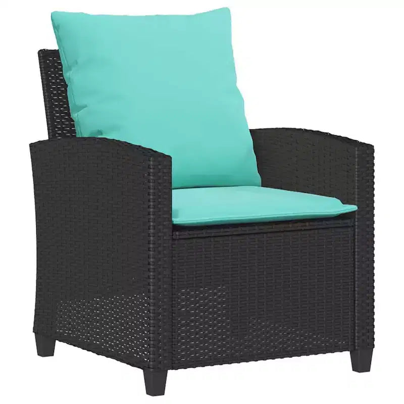 vidaXL Salon de jardin 6 pièces avec coussins, sectionnel d'extérieur en poly rotin, plusieurs couleurs et matériaux