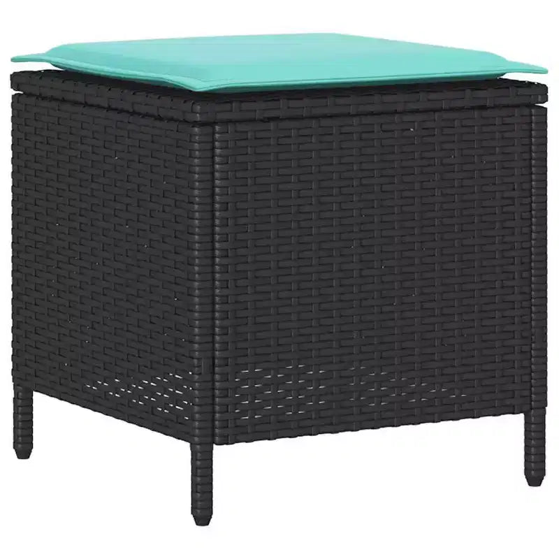 vidaXL Salon de jardin 6 pièces avec coussins, sectionnel d'extérieur en poly rotin, plusieurs couleurs et matériaux