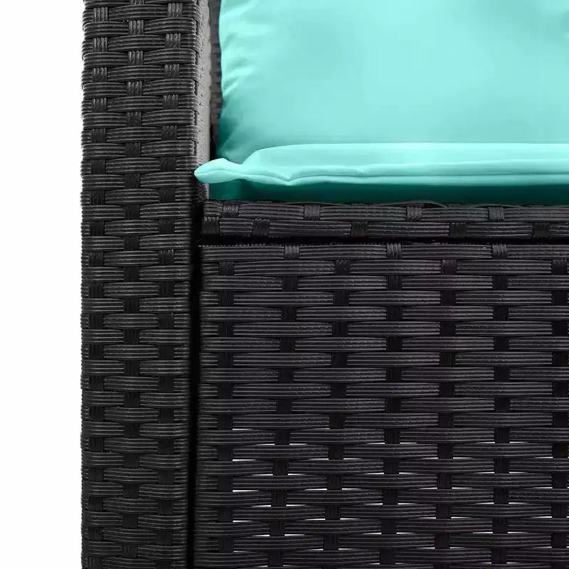vidaXL Salon de jardin 6 pièces avec coussins, sectionnel d'extérieur en poly rotin, plusieurs couleurs et matériaux