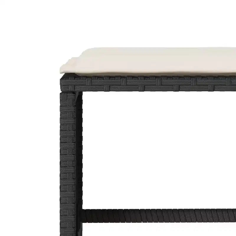 vidaXL Salon de jardin avec coussins, table et canapés modulables, 6 pièces en résine tressée