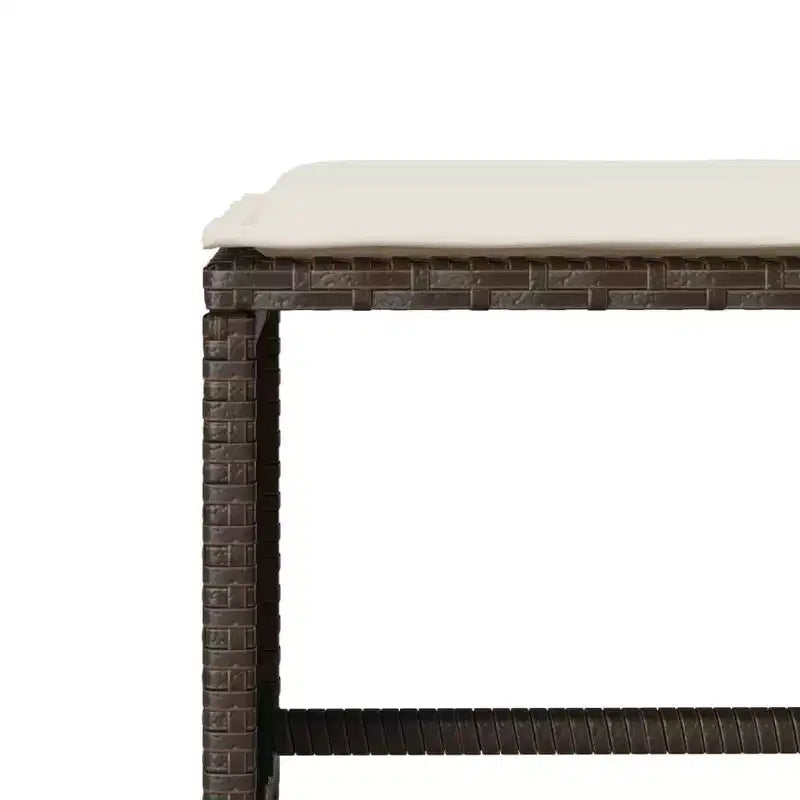 vidaXL Salon de jardin avec coussins, table et canapés modulables, 6 pièces en résine tressée