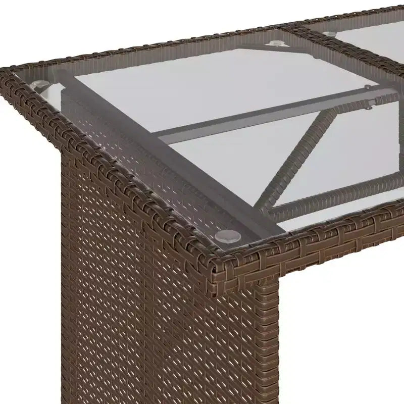 vidaXL Salon de jardin avec coussins, table et canapés modulables, 6 pièces en résine tressée