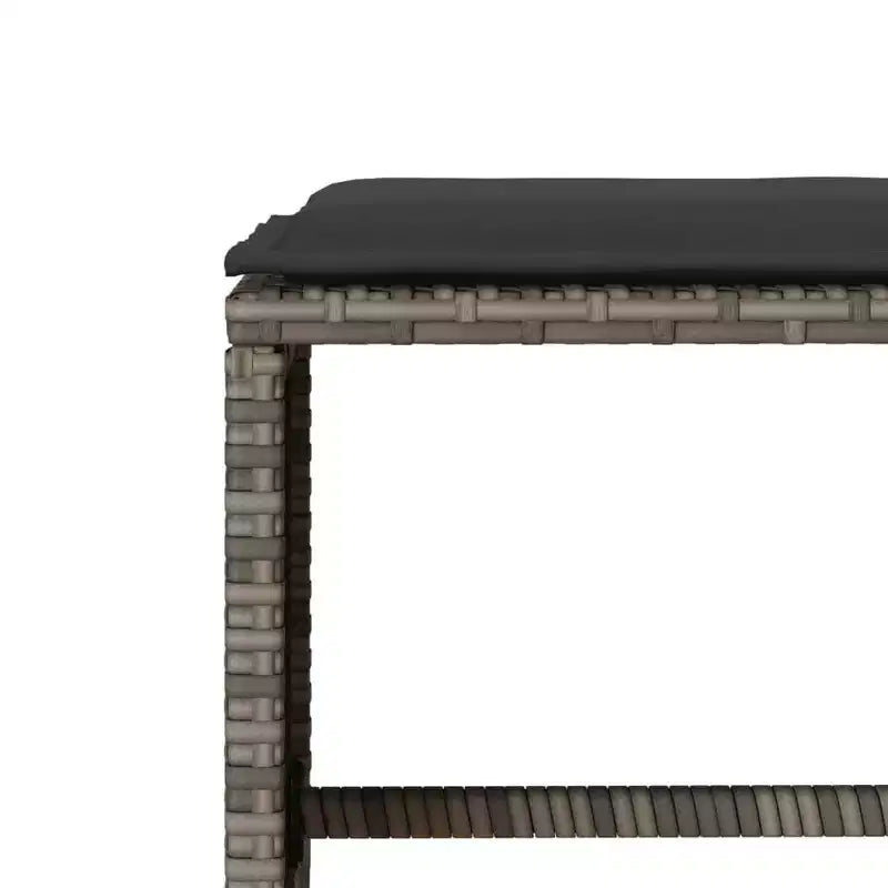 vidaXL Salon de jardin avec coussins, table et canapés modulables, 6 pièces en résine tressée