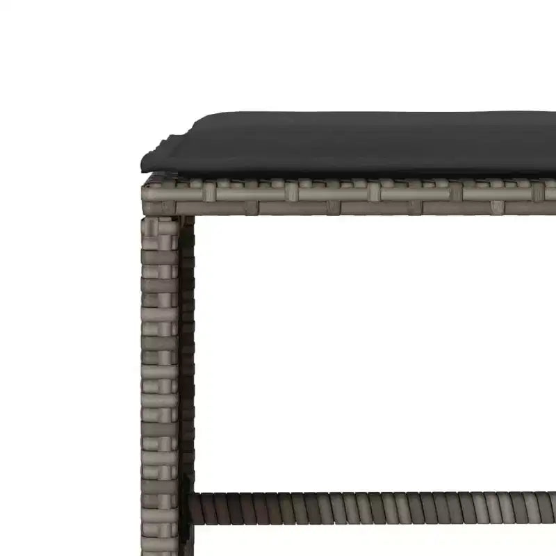 vidaXL Salon de jardin avec coussins, table et canapés modulables, 6 pièces en résine tressée