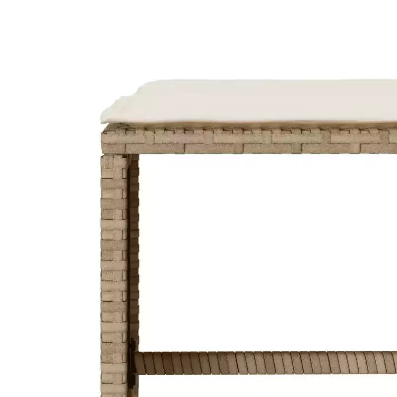 vidaXL Salon de jardin avec coussins, table et canapés modulables, 6 pièces en résine tressée