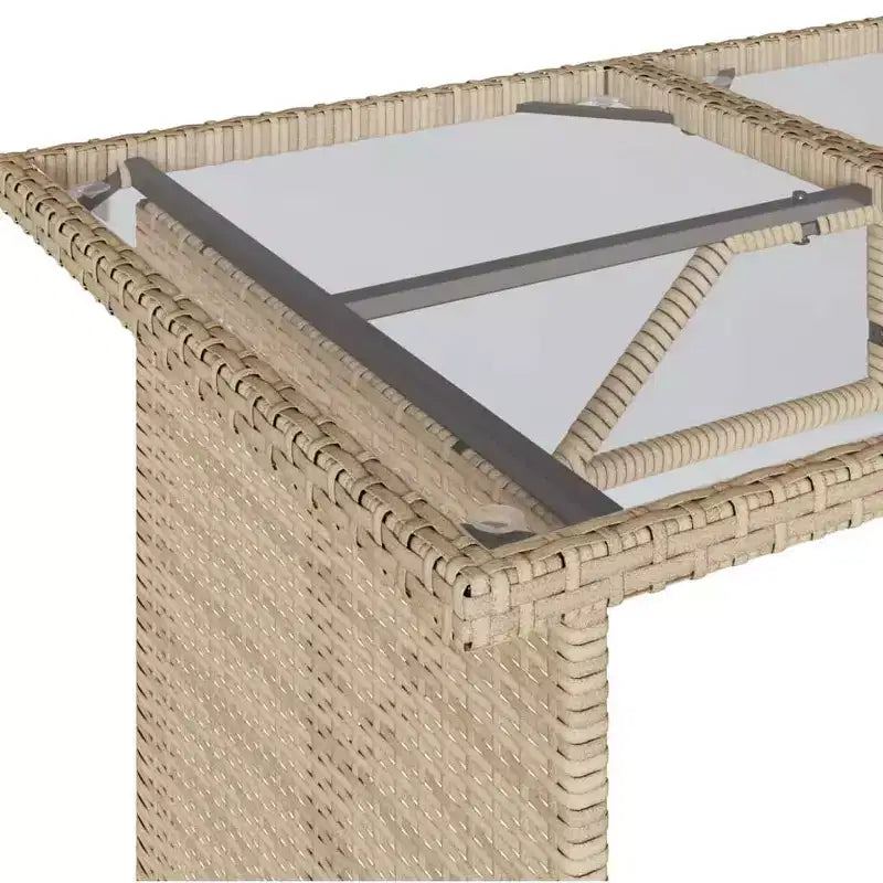vidaXL Salon de jardin avec coussins, table et canapés modulables, 6 pièces en résine tressée