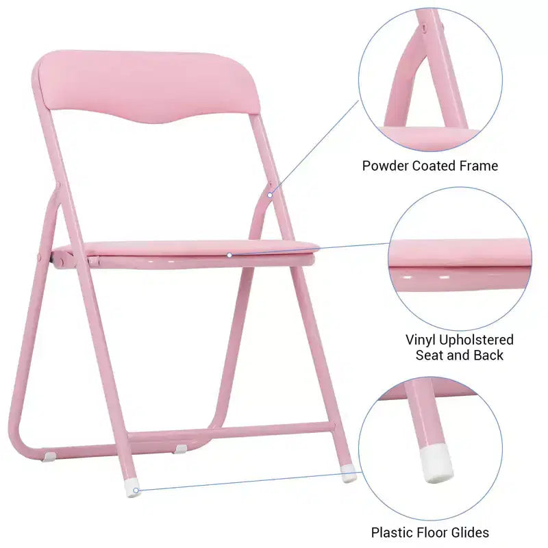 Ensemble de 5 chaises et table pour enfants, rembourré et confortable, table d'activités carrée pliable pour manger et lire, cadre en métal robuste, sièges rembourrés